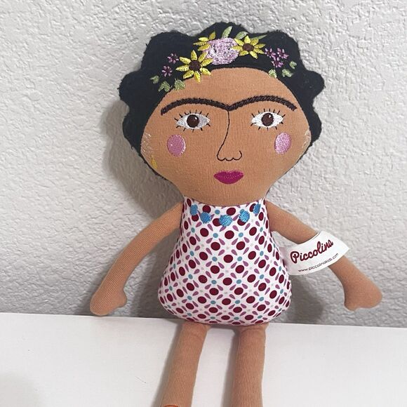 Piccolina Trailblazer Frida Kahlo Artist Plush Doll - MISSING CLOTHES - Picture 3 of 12